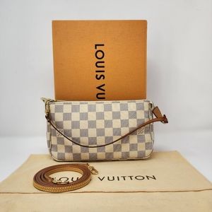 Authentic Louis Vuitton Damier Azur Pochette Accessoires